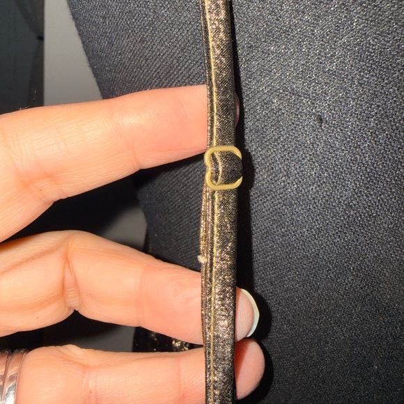 NWOT Old Navy Metallic Gold Midi tank Dress size large stretchy - Picture 4 of 7